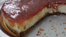 Cheesecake de ricota e goiabada