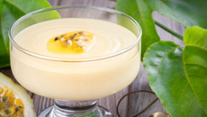 Mousse simples de maracujá