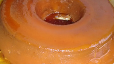 Pudim de leite em pó com creme de ricota