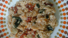 Risoto de tomates secos