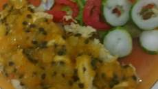 Filé de frango ao molho de maracujá