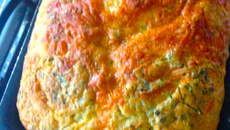 Pão de liquidificador (de ervas e queijo)