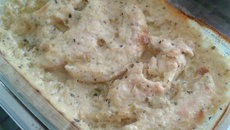 Filé sassami ao molho branco bem simples