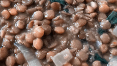 Lentilha (preparo básico, substituto do feijão)