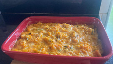 Abóbora com champignon ao requeijão