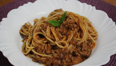 Espaguete à bolonhesa