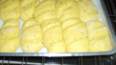 Pão de abóbora Cabotiã (abóbora  japonesa)