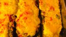 Berinjela recheada a la Moreca