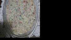 Torta de mandioca com bacon