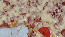 Pizza de pão de forma rápida