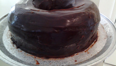 falso ganache de chocolate