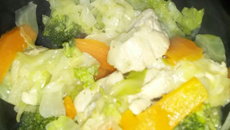 Brócolis refogado com frango