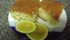 Bolo de laranja com creme de leite