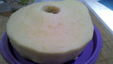 Bolo branco de micro-ondas