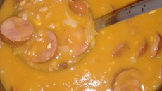 Feijão com calabresa defumada