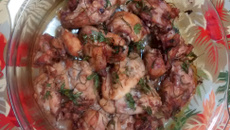 Frango a passarinho ao forno com alecrim