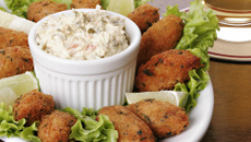 Bolinho assado de bacalhau