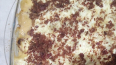 Lasanha de banana da terra com carne seca