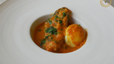 Moqueca de peixe frito ao leite de coco