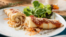 Panqueca simples de frango