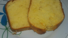 Bolo delicioso de queijo ralado