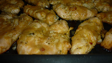 Frango assado à moda do campo