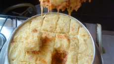 Torta de batata com frango