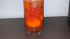 Caipiroska de tangerina com melancia