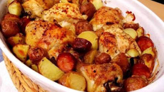 Frango de forno com maionese