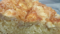 Bolo de banana com canela