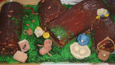 Rocambole tronco de árvore