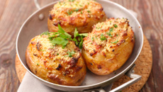 Batata recheada na air fryer