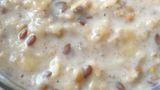 Papa / mingau de aveia (opção saudável para café da manhã)