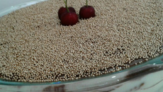 Pavê de chocolate com creme branco