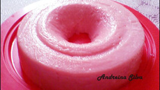 O pudim de goiaba saboroso