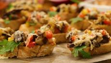 Bruschetta de cogumelos