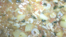 Camarão com batatinha