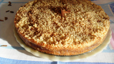 Cuca fácil de maçã