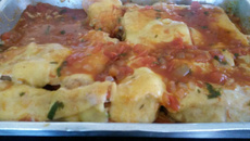 Filé de frango à parmegiana