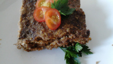 Bolo de carne com cenoura