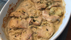 Tilápia com batatas ao forno