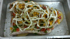 Posta de pacu recheada