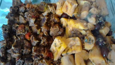 Carne de sol com mandioca