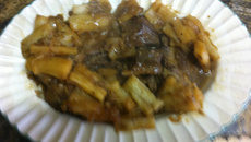 Costelinha de porco com mandioca