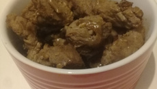 Carne com molho de café da flavia