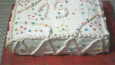 Bolo de laranja decorado