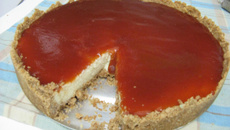 Receita de cheesecake - feito com ricota