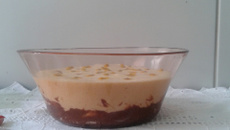 Mousse de Maracujá com Brigadeiro e Bis