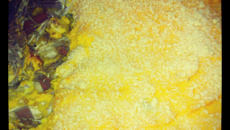 Escondidinho de carne laranja