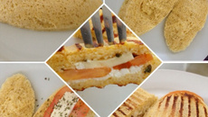 Pão de micro-ondas de aveia e milho